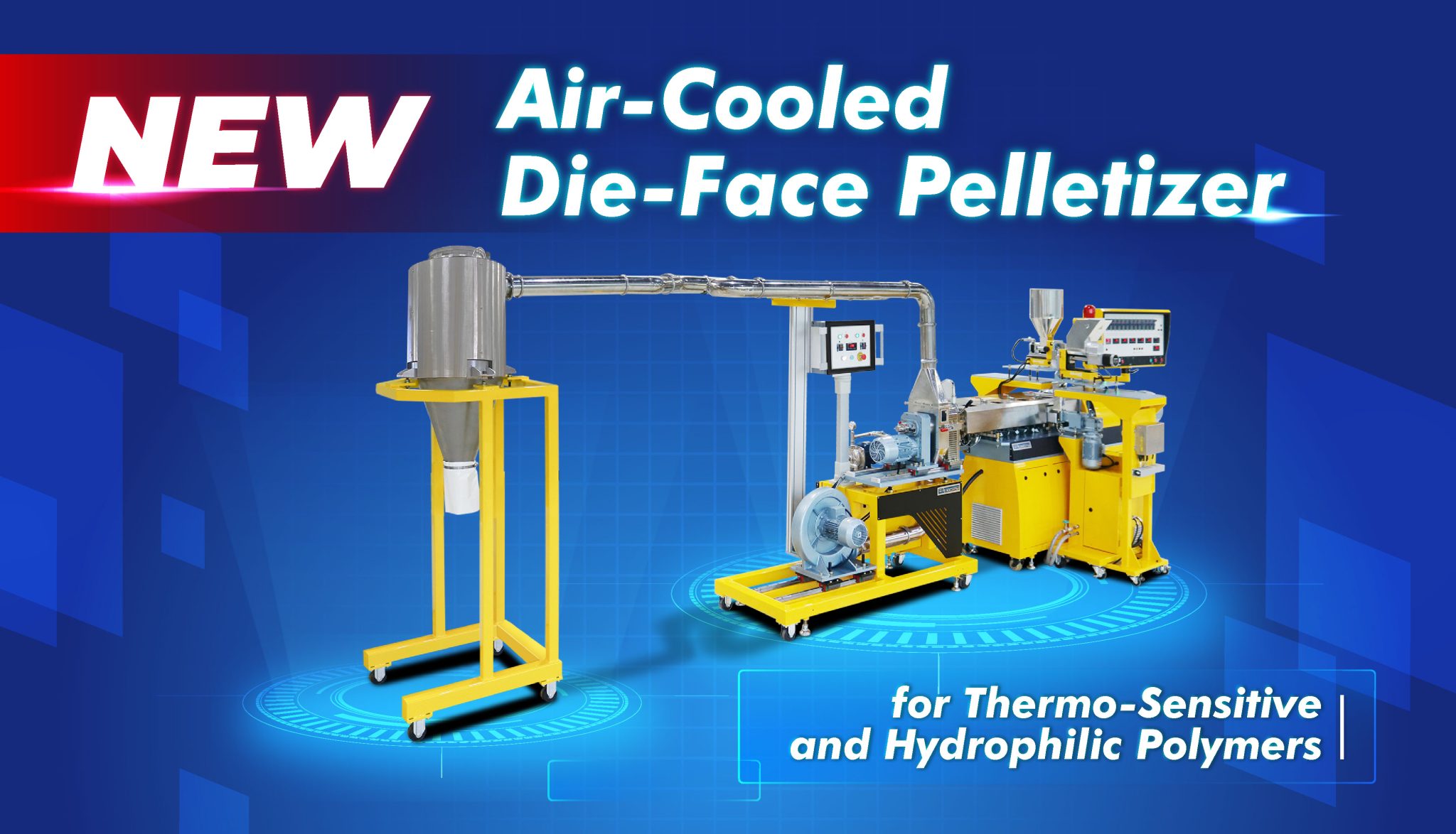 Pelletizing Building NEW Air-Cooled Die-Face Pelletizer – Labtech Engineering Co. Ltd.