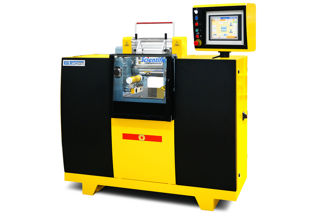 Scientific Laboratory Two-Roll Mill Computerized Version